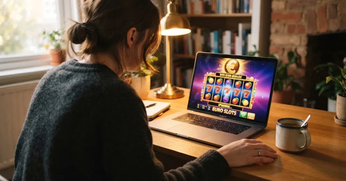 Pantalla de bienvenida de un casino online español mostrando una promoción de tiradas gratis sin depósito junto al botón de registro