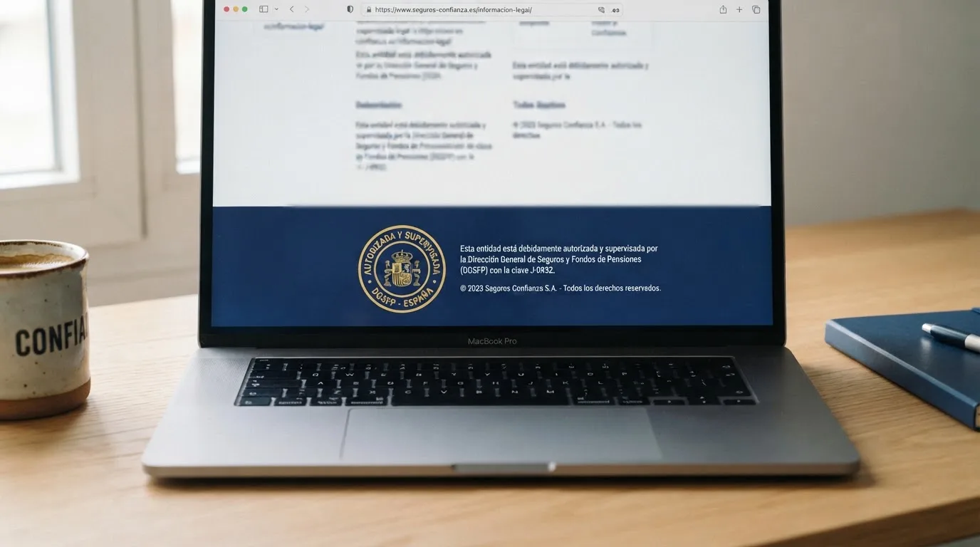 Detalle del sello o distintivo de la DGOJ visible en el pie de página de un casino online con dominio .es